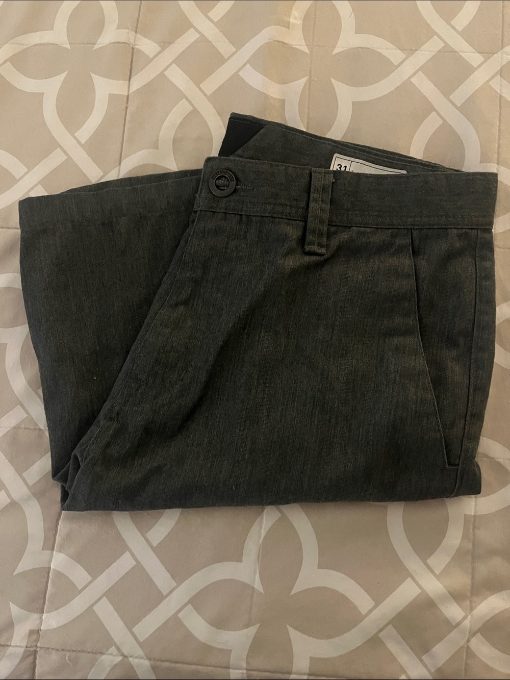 Volcom Men's Dark Gray Casual Dress Shorts